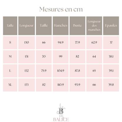 Robe longue Jeanne moulante avec dentelle et détails froncés