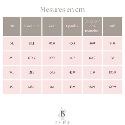 Robe Hélène avec découpes et fente - Col rond et manches longues